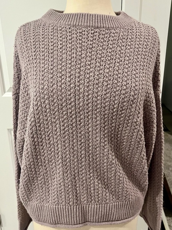 Universal Thread Sweaters - Universal Thread Lavender Knit Crewneck Sweater - Mauve Tone